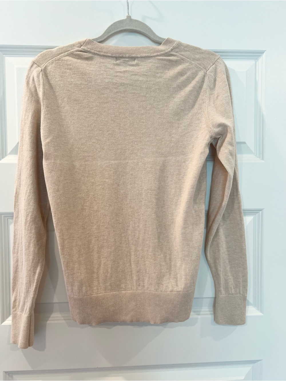 Quince Lightweight Cotton Cashmere Crewneck Sweater Oatmeal S - Picture 4 of 9